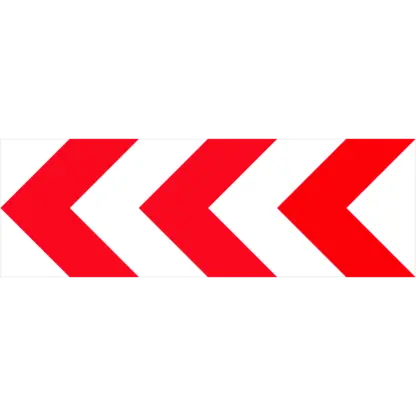 Iránytábla (balra) KRESZ közlekedési tábla