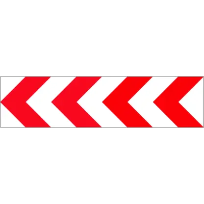 Iránytábla (balra) KRESZ közlekedési tábla