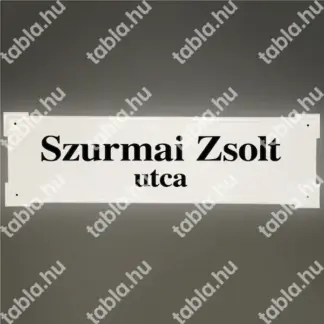Házszámtábla domborított