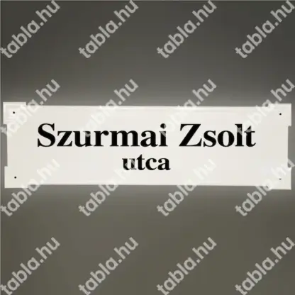 Házszámtábla domborított