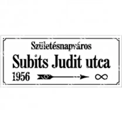 Utcanévtábla doboz
