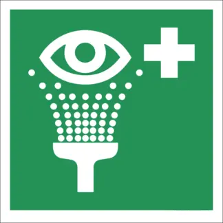 Szemmosó matrica / tábla (ISO 7010-E011 piktogram)