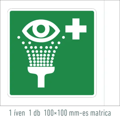 Szemmosó matrica / tábla (ISO 7010-E011 piktogram)
