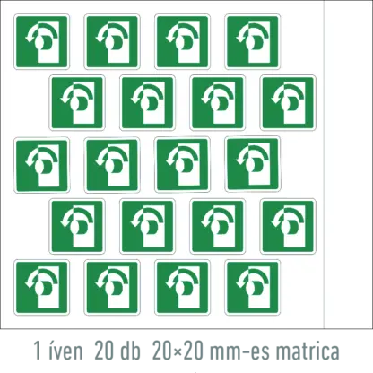 Nyitáshoz fordítsa balra (óramutató járásával ellentétesen)! matrica / tábla (ISO 7010-E018 piktogram)