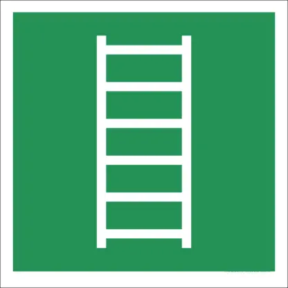 Menekülési létra matrica / tábla (ISO 7010-E059 piktogram)