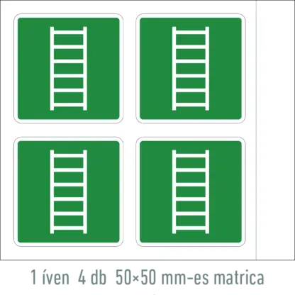 Menekülési létra matrica / tábla (ISO 7010-E059 piktogram)