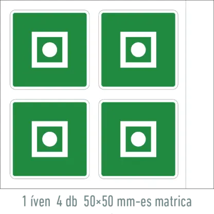 Általános vészjelző matrica / tábla (ISO 7010-E031 piktogram)