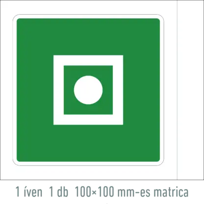 Általános vészjelző matrica / tábla (ISO 7010-E031 piktogram)