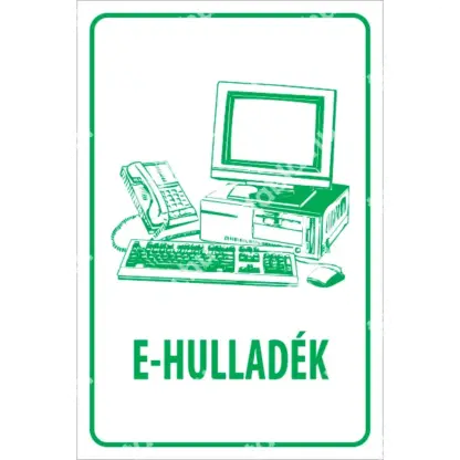 E-hulladék matrica