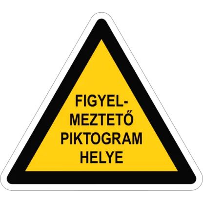 Figyelmeztető jelzés padlójelölő (választható piktogram vagy szöveg)