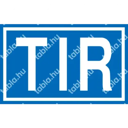 TIR-tábla (összecsukható)