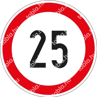 25 km/h matrica