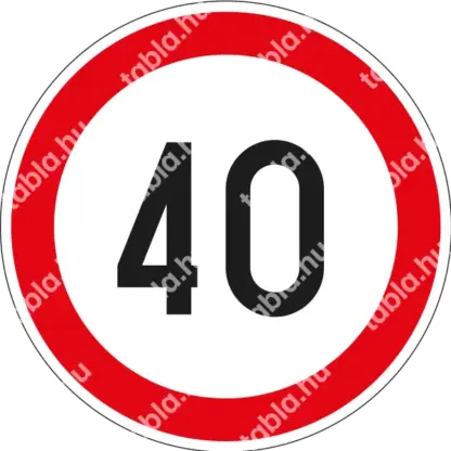 40 km/h matrica