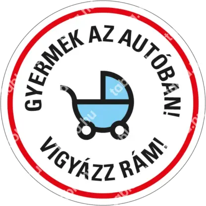 Gyermek az autóban! matrica (fiú)
