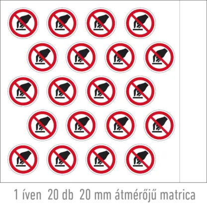 Érinteni tilos! matrica (ISO 7010-P010 piktogram)