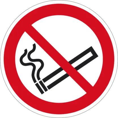 Dohányozni tilos! matrica (ISO 7010-P002 piktogram) (belülről ragasztható)