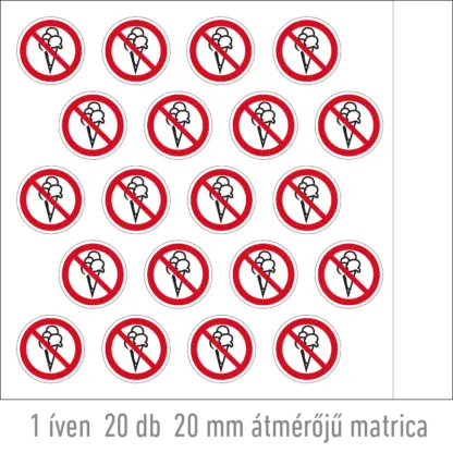 Fagylalttal belépni tilos! matrica (piktogram)