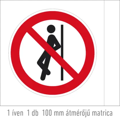 Nekidőlni tilos! matrica (ISO 7010-P041 piktogram)