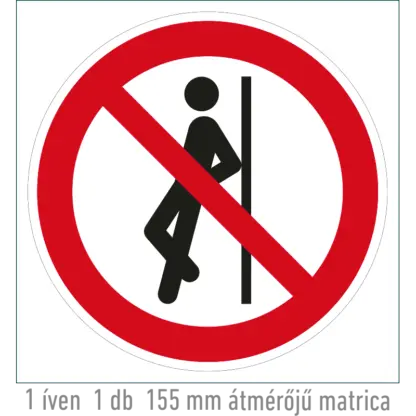 Nekidőlni tilos! matrica (ISO 7010-P041 piktogram)