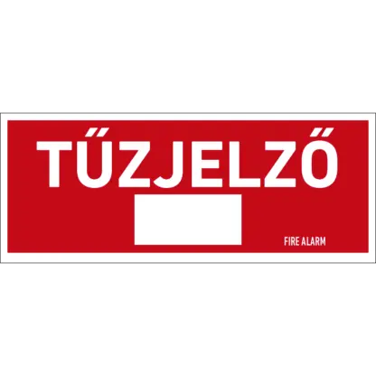 Tűzjelző sorszámozható matrica / tábla (felirat)