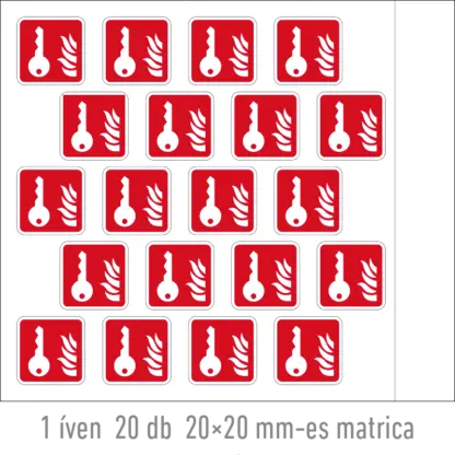 Kulcsdoboz matrica / tábla (piktogram)