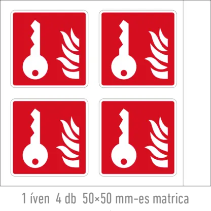 Kulcsdoboz matrica / tábla (piktogram)