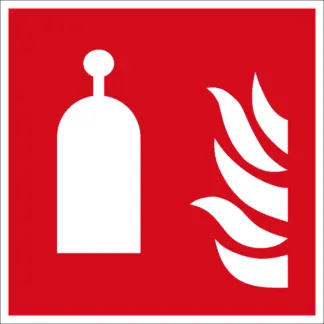 Távműködtetésű oltóállomás matrica / tábla (ISO 7010-F014 piktogram)