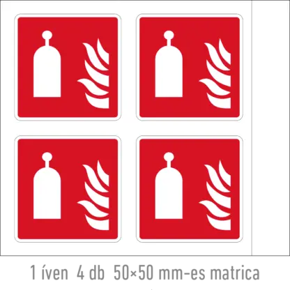 Távműködtetésű oltóállomás matrica / tábla (ISO 7010-F014 piktogram)
