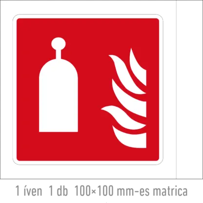 Távműködtetésű oltóállomás matrica / tábla (ISO 7010-F014 piktogram)