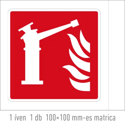 Vízágyú matrica / tábla (ISO 7010-F015 piktogram)