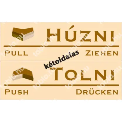 Húzni-tolni matrica / tábla (kétoldalas
