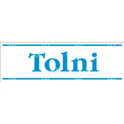 Tolni matrica / tábla (kék/fehér