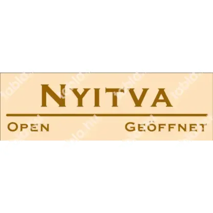 Nyitva matrica / tábla (bézs/barna