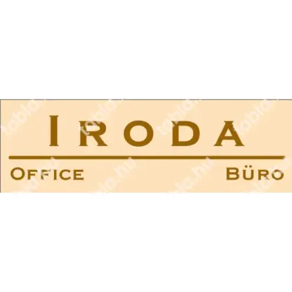 Iroda matrica / tábla (bézs/barna
