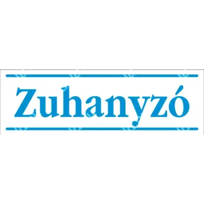Zuhanyzó matrica / tábla (kék/fehér