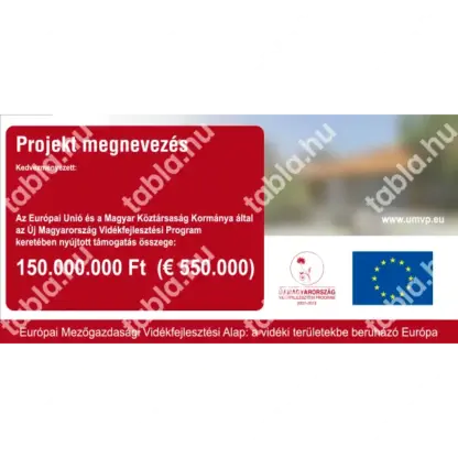 ÚMVP nagy projekttábla (alumínium kerettel)