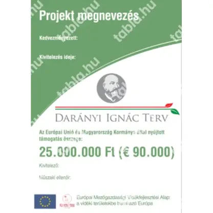Darányi Ignác Terv kis projekttábla (A) A/1