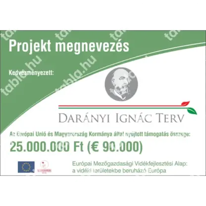 Darányi Ignác Terv kis projekttábla (B) A/3