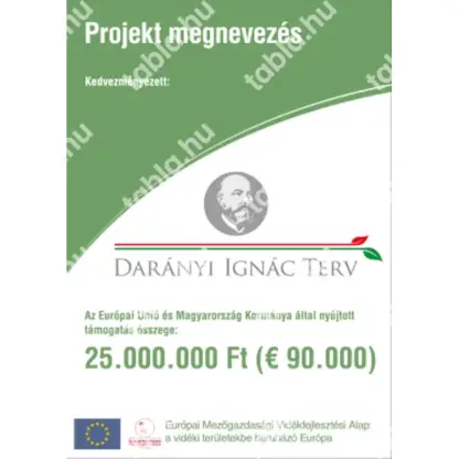 Darányi Ignác Terv kis projekttábla (B) A/4