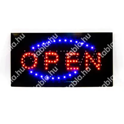 NYITVA / OPEN (dupla feliratos) LED tábla