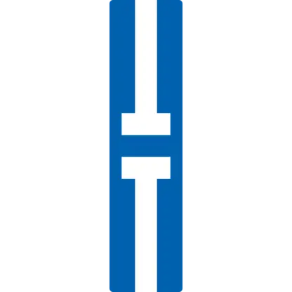 Fázishatár jelző vasúti tábla