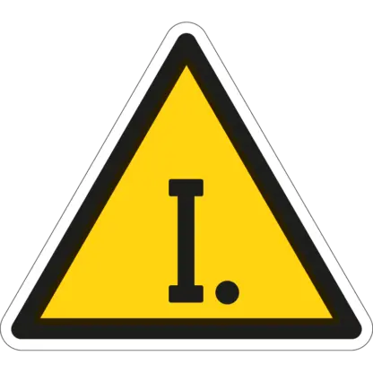 I. tűzveszélyességi fokozat matrica (piktogram)