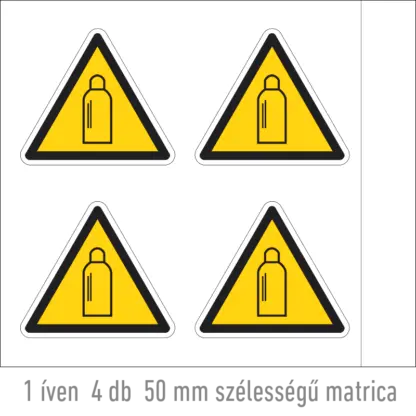 Gázpalack matrica (piktogram)