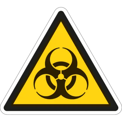 Biológiai veszély! matrica (ISO 7010-W009 piktogram)