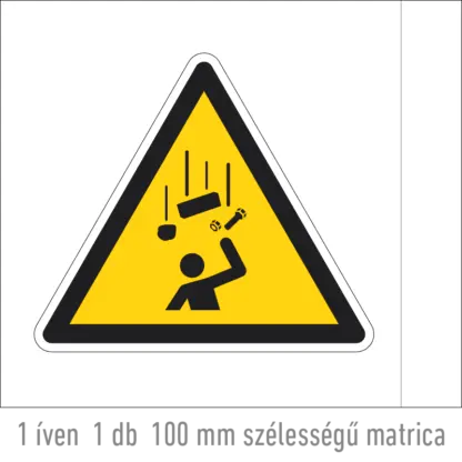 A magasban dolgoznak! matrica (ISO 7010-W035 piktogram)