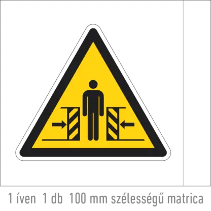 automatikus ajtó matrica (ISO 7010-W035 piktogram)