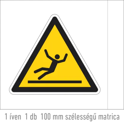 Elcsúszás veszélye! matrica (ISO 7010-W011 piktogram)