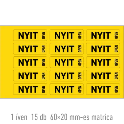 Nyit matrica (felirat)