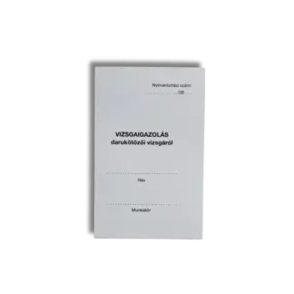 Vizsgaigazolás darukötözői vizsgáról