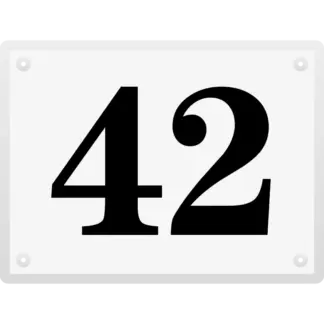 Peremezett házszámtábla, 200x150 mm